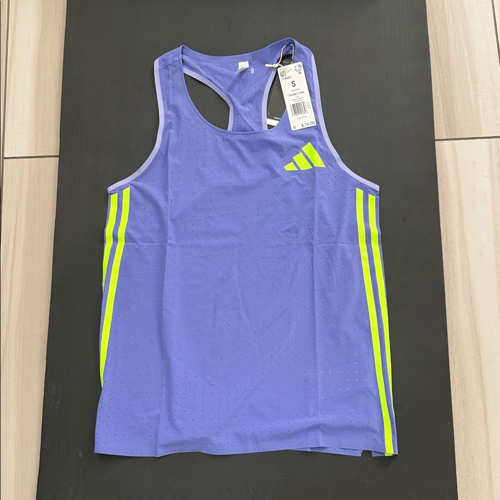Adidas Running Tank top with Lime Accents